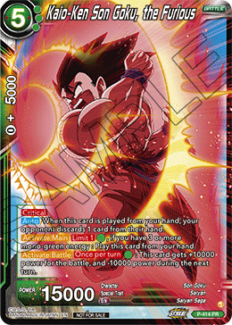 Son Goku, Furious Kaio-Ken, Tournament Promotion Cards · P-414