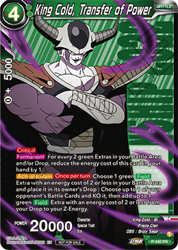 King Cold, Transfer of Power, Promotion Cards · P-430