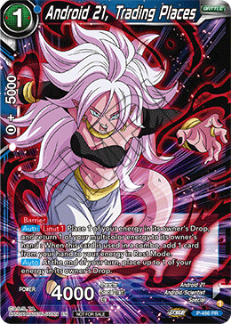 Android 21, Trading Places, Tournament Promotion Cards · P-486