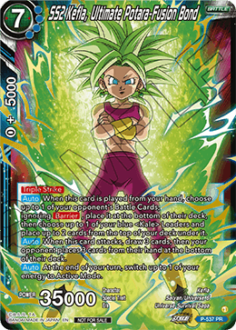 SS2 Kefla, Ultimate Potara-Fusion Bond, Tournament Promotion Cards · P-537