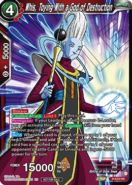 Whis, Toying With a God of Destruction, Tournament Promotion Cards · P-574