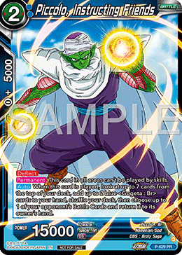 Piccolo, Instructing Friends, Promotion Cards · P-629