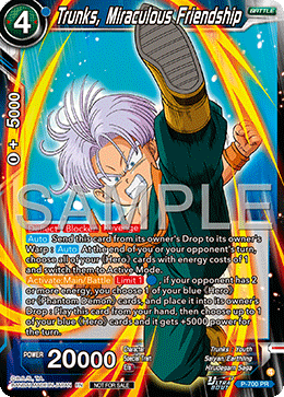 Trunks, Miraculous Friendship, Tournament Promotion Cards · P-700