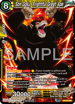 Son Goku, Frightful Great Ape, Tournament Promotion Cards · P-707