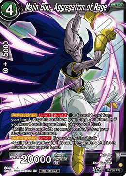 Majin Buu, Aggregation of Rage, Tournament Promotion Cards · P-736