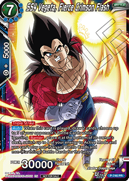 SS4 Vegeta, Fierce Crimson Flash, Tournament Promotion Cards · P-746