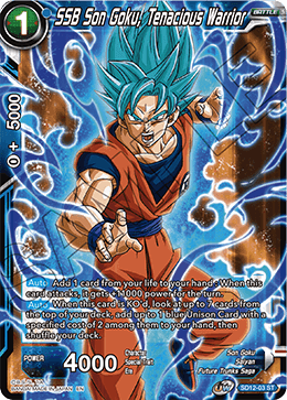 SSB Son Goku, Tenacious Warrior, Rise of the Unison Warrior (2nd Edition) · SD12-03