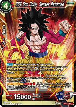 SS4 Son Goku, Senses Returned, Dawn of the Z-Legends · SD17-04