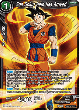 Son Goku, Help Has Arrived, Critical Blow · SD23-05