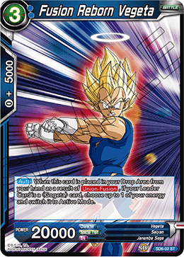 Fusion Reborn Vegeta, Miraculous Revival · SD6-02
