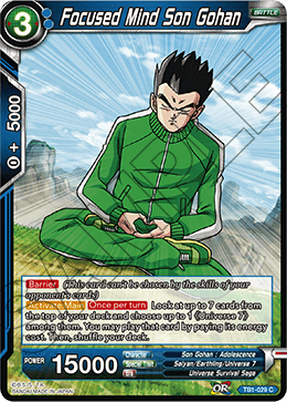 Focused Mind Son Gohan, Tournament of Power · TB1-029