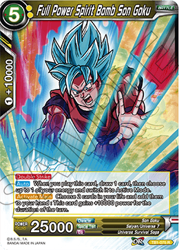 Full Power Spirit Bomb Son Goku, Draft Box 04 - Dragon Brawl · TB1-075