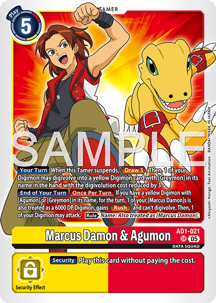 Marcus Damon & Agumon, Advanced Booster Digimon Generation · AD1-021