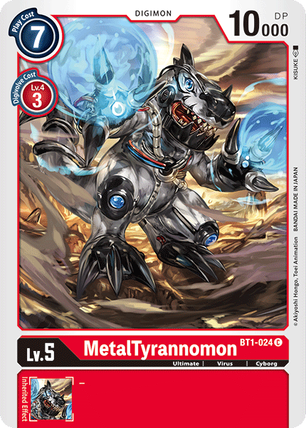 MetalTyrannomon, Release Special Booster 1.0 · BT1-024