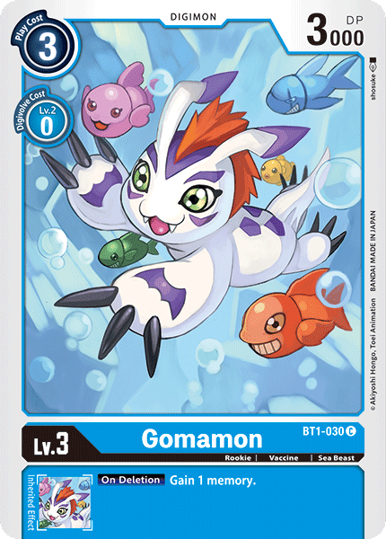 Gomamon, Release Special Booster 1.0 · BT1-030