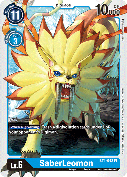 SaberLeomon, Release Special Booster 1.0 · BT1-043