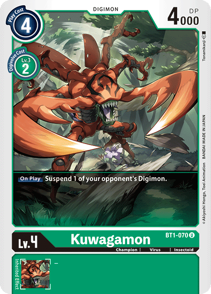 Kuwagamon, Release Special Booster 1.0 · BT1-070