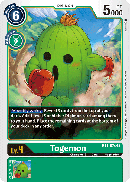 Togemon, Release Special Booster 1.0 · BT1-074