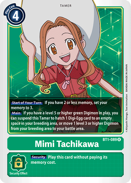 Mimi Tachikawa, Release Special Booster 1.0 · BT1-089