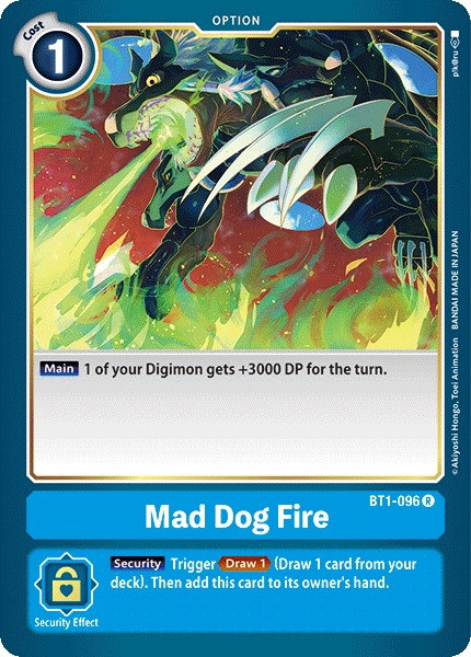 Mad Dog Fire, Release Special Booster 1.0 · BT1-096