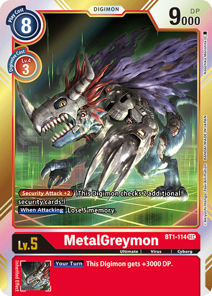 MetalGreymon, Resurgence Booster · BT1-114