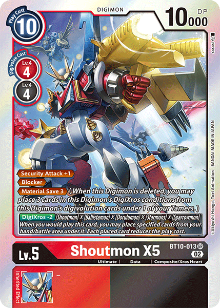 Shoutmon X5, Xros Encounter · BT10-013