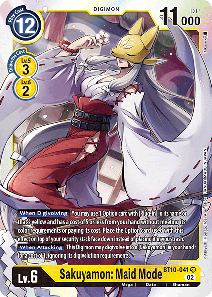 Sakuyamon: Maid Mode, Xros Encounter · BT10-041