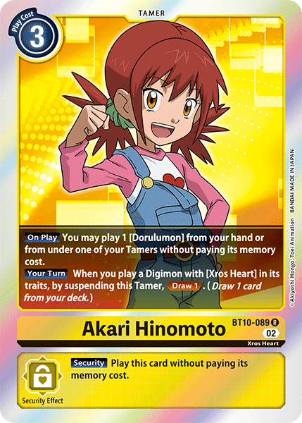 Akari Hinomoto, Xros Encounter Pre-Release Cards · BT10-089