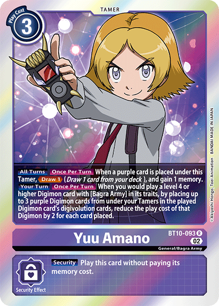 Yuu Amano, Revision Pack Cards · BT10-093