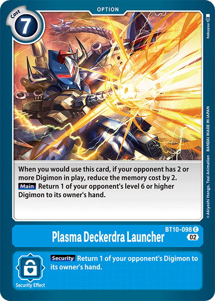 Plasma Deckerdra Launcher, Xros Encounter · BT10-098