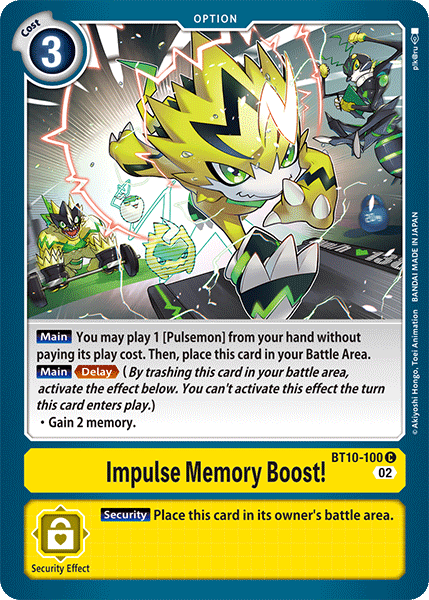 Impulse Memory Boost!, Xros Encounter · BT10-100