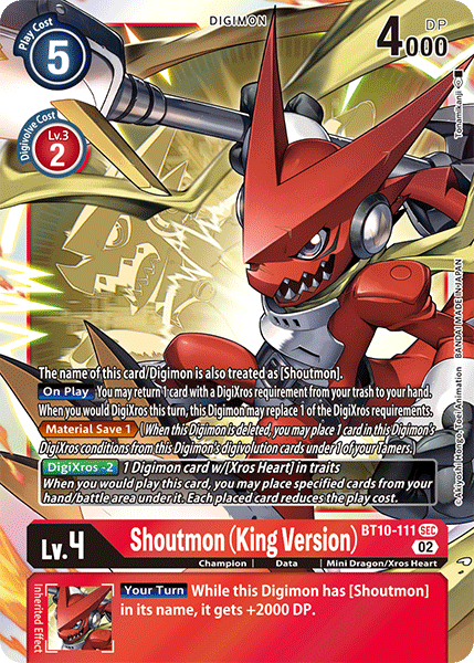 Shoutmon, Xros Encounter · BT10-111