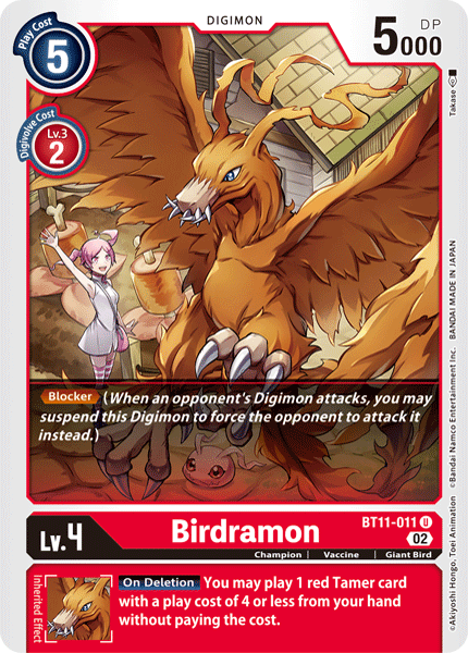 Birdramon, Dimensional Phase · BT11-011