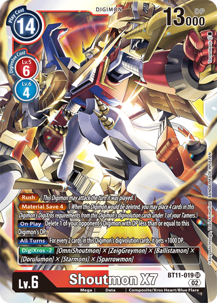 Shoutmon X7, Dimensional Phase · BT11-019