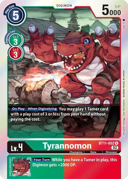 Tyrannomon, Dimensional Phase · BT11-052