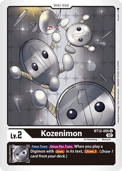 Kozenimon, Across Time Pre-Release Cards · BT12-005