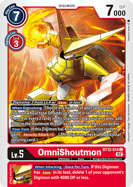 OmniShoutmon, Across Time · BT12-014