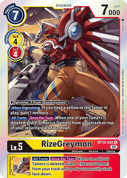 RizeGreymon, Across Time · BT12-042