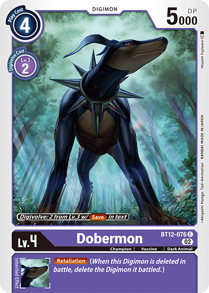 Dobermon, Across Time · BT12-076