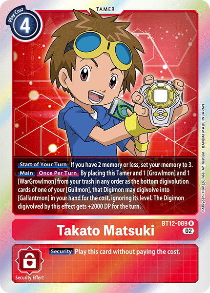 Takato Matsuki, Across Time · BT12-089