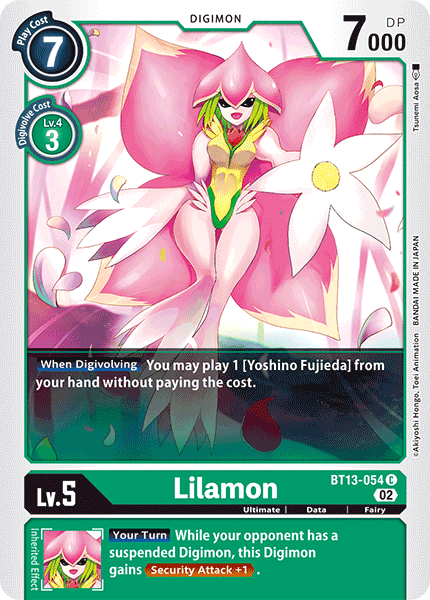 Lilamon, Versus Royal Knights · BT13-054