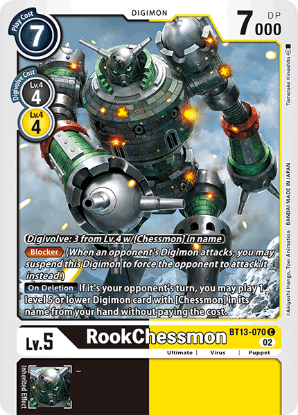RookChessmon, Versus Royal Knights · BT13-070