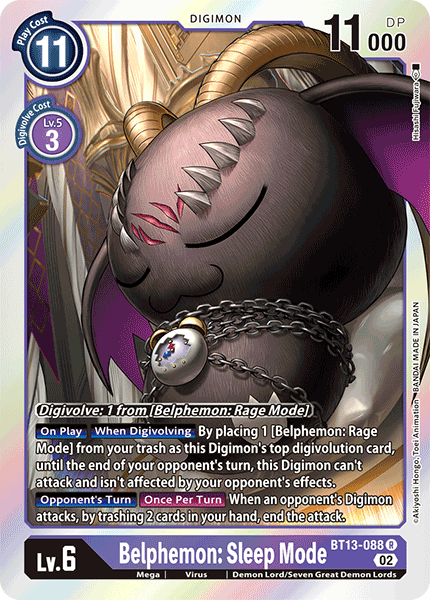 Belphemon: Sleep Mode, Versus Royal Knights · BT13-088