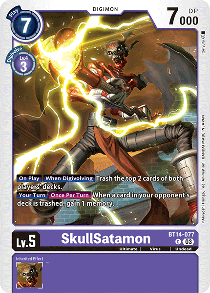 SkullSatamon, Blast Ace · BT14-077