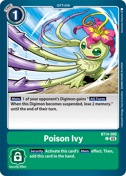 Poison Ivy, Blast Ace · BT14-095