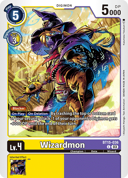 Wizardmon, Exceed Apocalypse · BT15-036