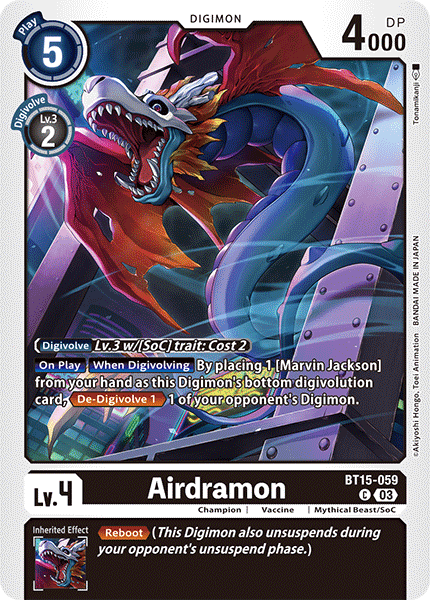 Airdramon, Exceed Apocalypse · BT15-059
