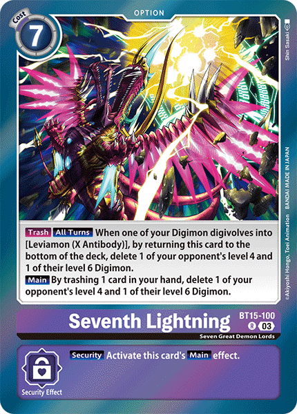 Seventh Lightning, Exceed Apocalypse · BT15-100