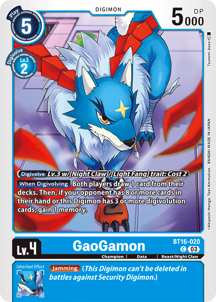 GaoGamon, Beginning Observer · BT16-020