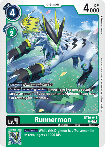 Runnermon, Beginning Observer · BT16-043